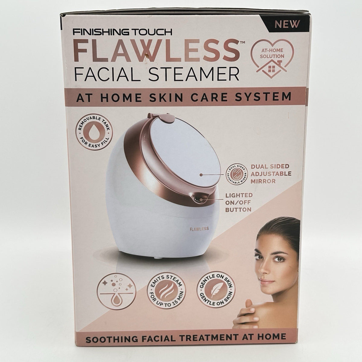 Facial Steamer Skin Care System with Dual-Side Mirror - Flawless Face Spa