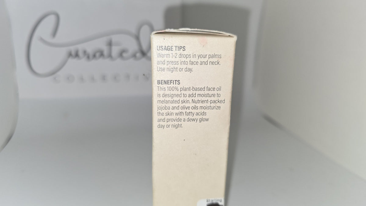 Hydrating Facial Oil with Jojoba & Olive for Melanin-Rich Skin