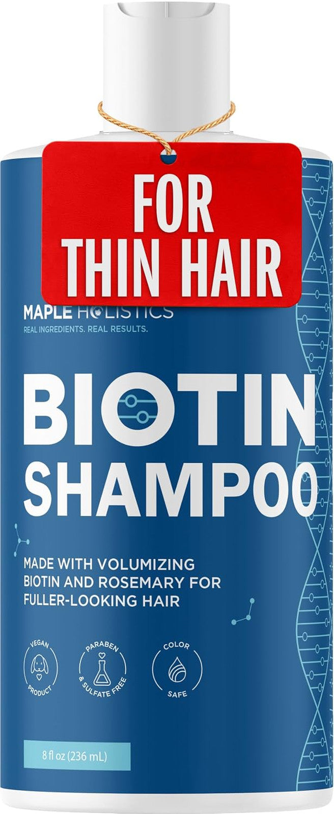 Rosemary Biotin Shampoo for Thinning Hair Vegan Volumizing Fine B