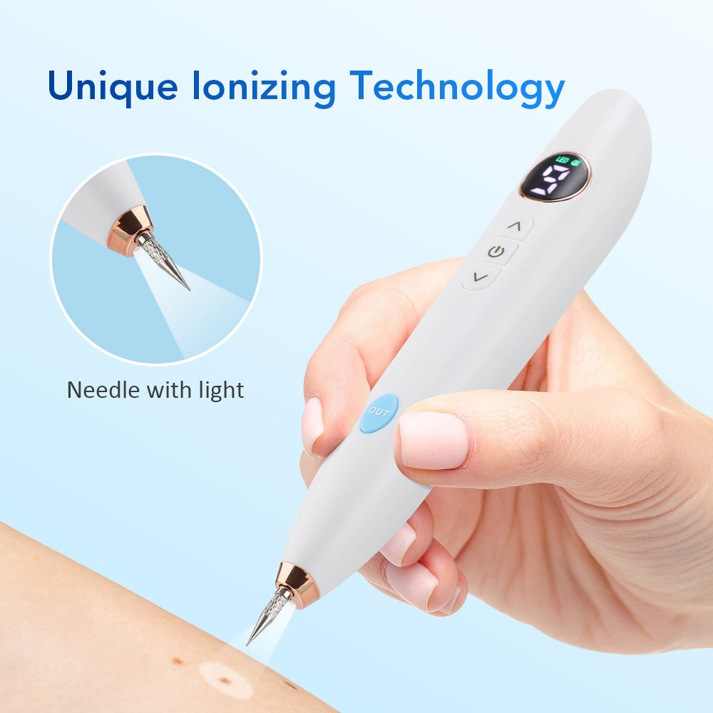 9-Level Laser Plasma Pen for Mole and Skin Tag Removal - Portable, Adjustable