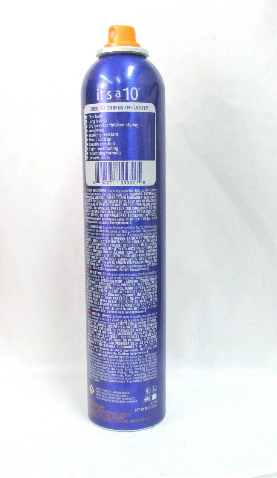It's A 10 Miracle Super Hold Keratin Hair Spray 10 oz - Weightless, Long-Lasting Finish