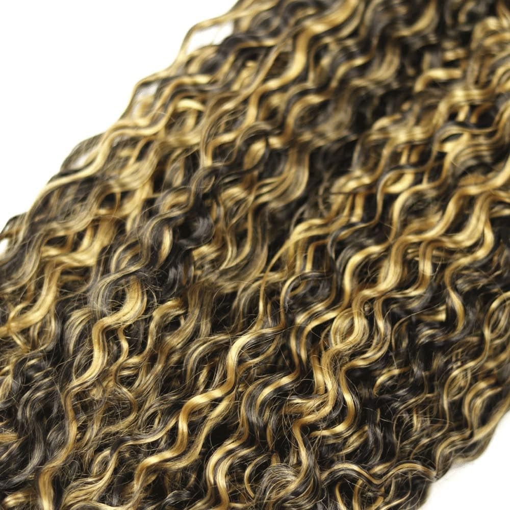 Blonde Deep Wave Hair Bundles - P1B27 Highlight Human Hair 10-14 Inch
