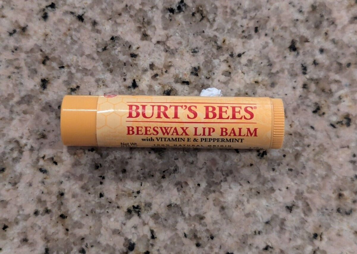 Beeswax Lip Balm with Vitamin E & Peppermint - 0.15 oz Natural Moisturizer
