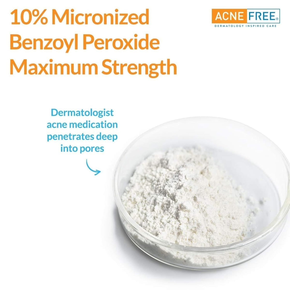 Maximum Strength Acne Spot Treatment with 10% Benzoyl Peroxide - Fast-Acting, Oil-Free, Fragrance-Free