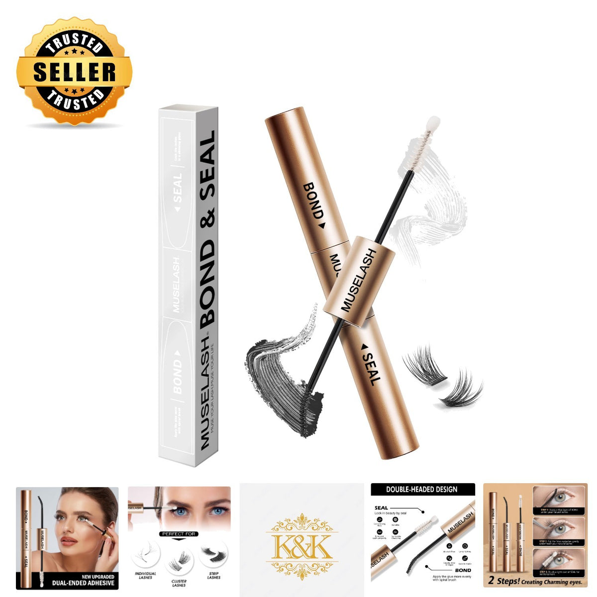Waterproof Lash Bond & Seal Adhesive for DIY Eyelash Extensions – Long-Lasting 7-Day Hold
