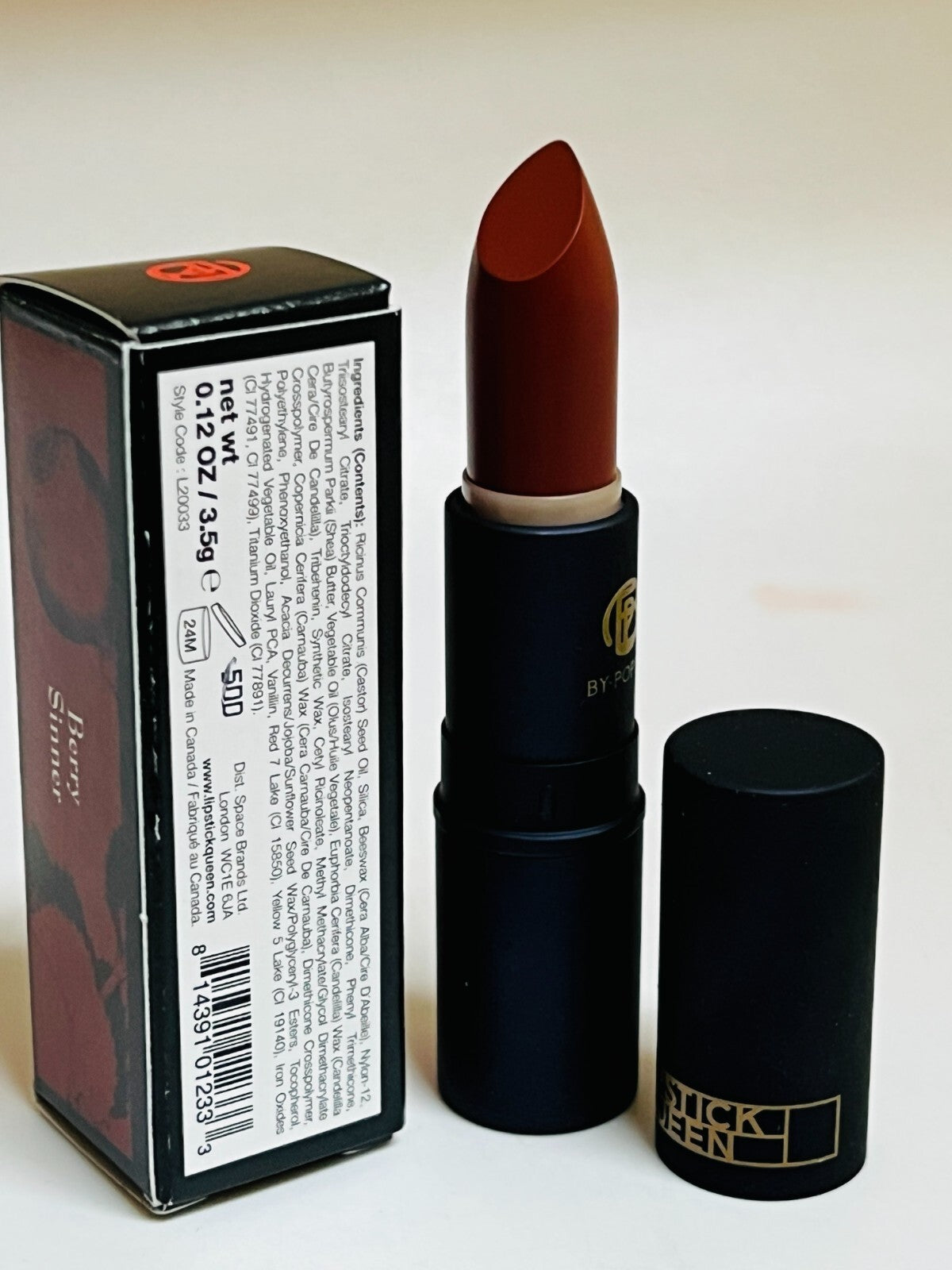 Lipstick Queen Sinner Lipstick Berry Sinner 0.12oz - New in Box