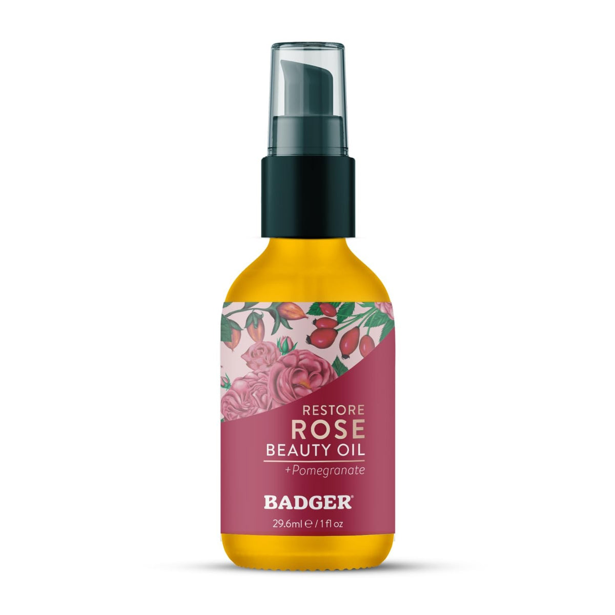 Delicate Skin Face Oil with Damascus Rose - Organic Moisturizer, 4 Pack