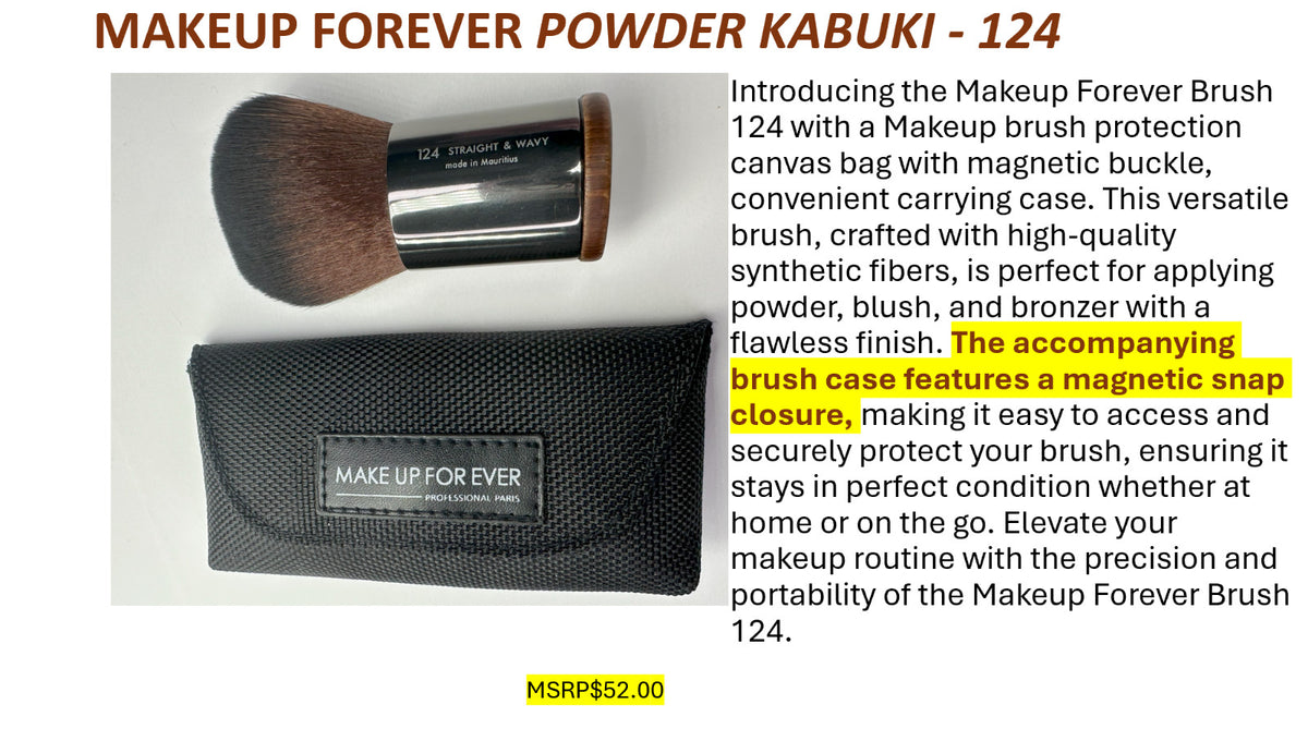 Large Kabuki Brush with Case - Makeup Brush for Face & Powder