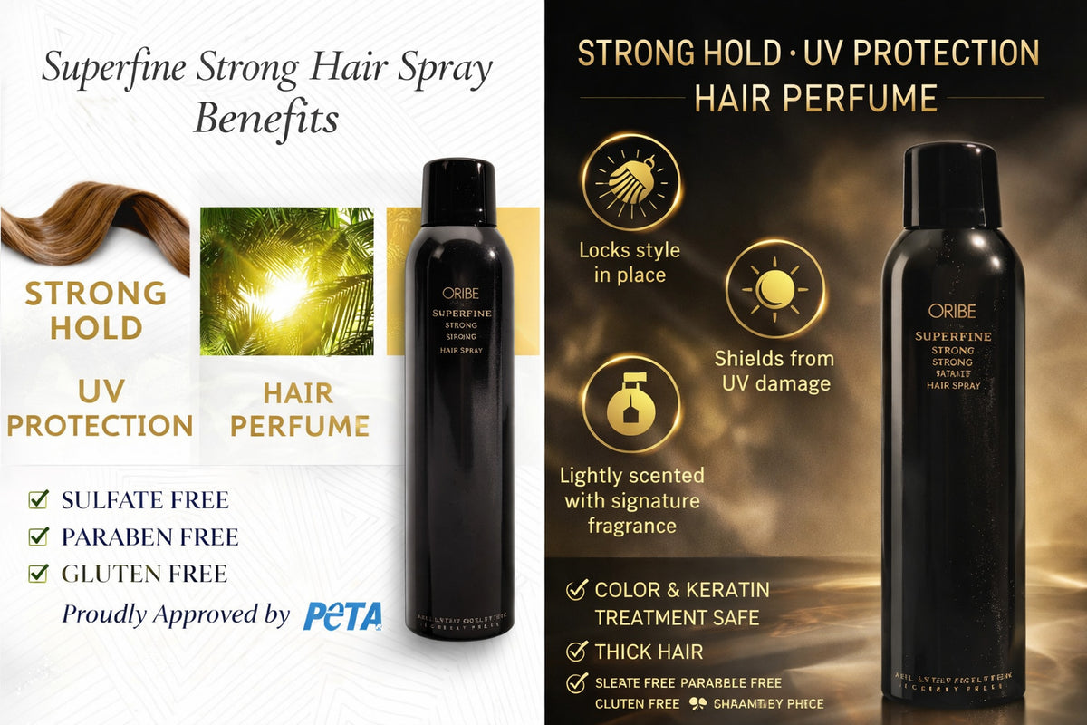 Oribe Superfine Strong Hold Hair Spray 9oz Salon-Quality Finishing Spray