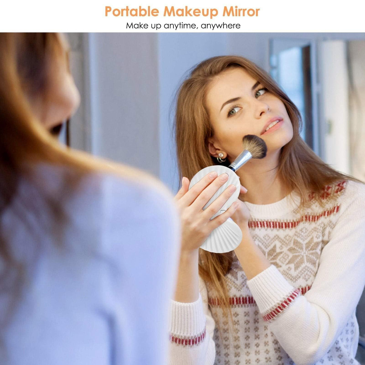 Travel Mini Compact Mirror - 3.5-inch Double-Sided, Lightweight & Shatterproof
