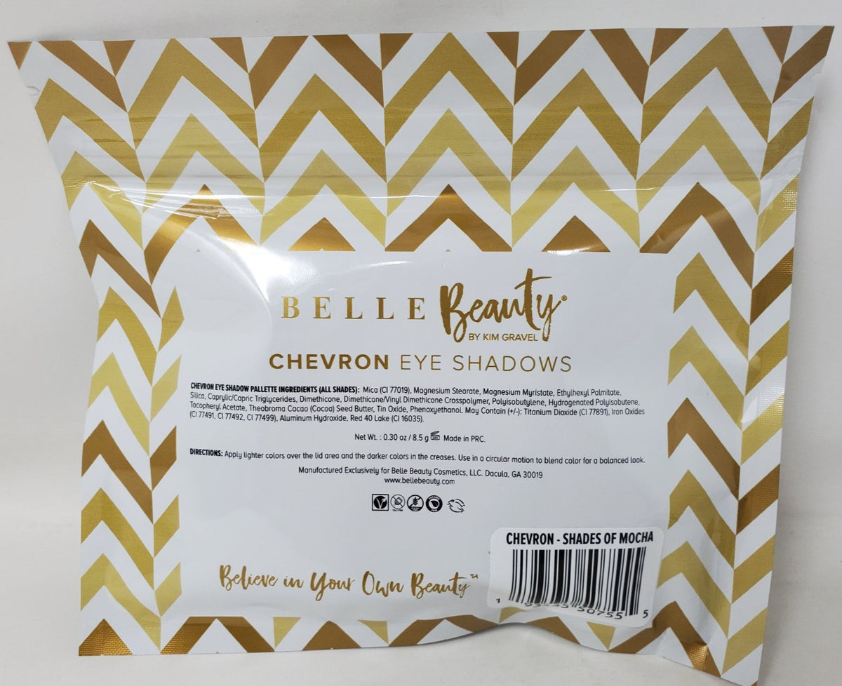 Chevron Eye Shadow Compact Shades of Mocha 0.30 oz – Pack of 2