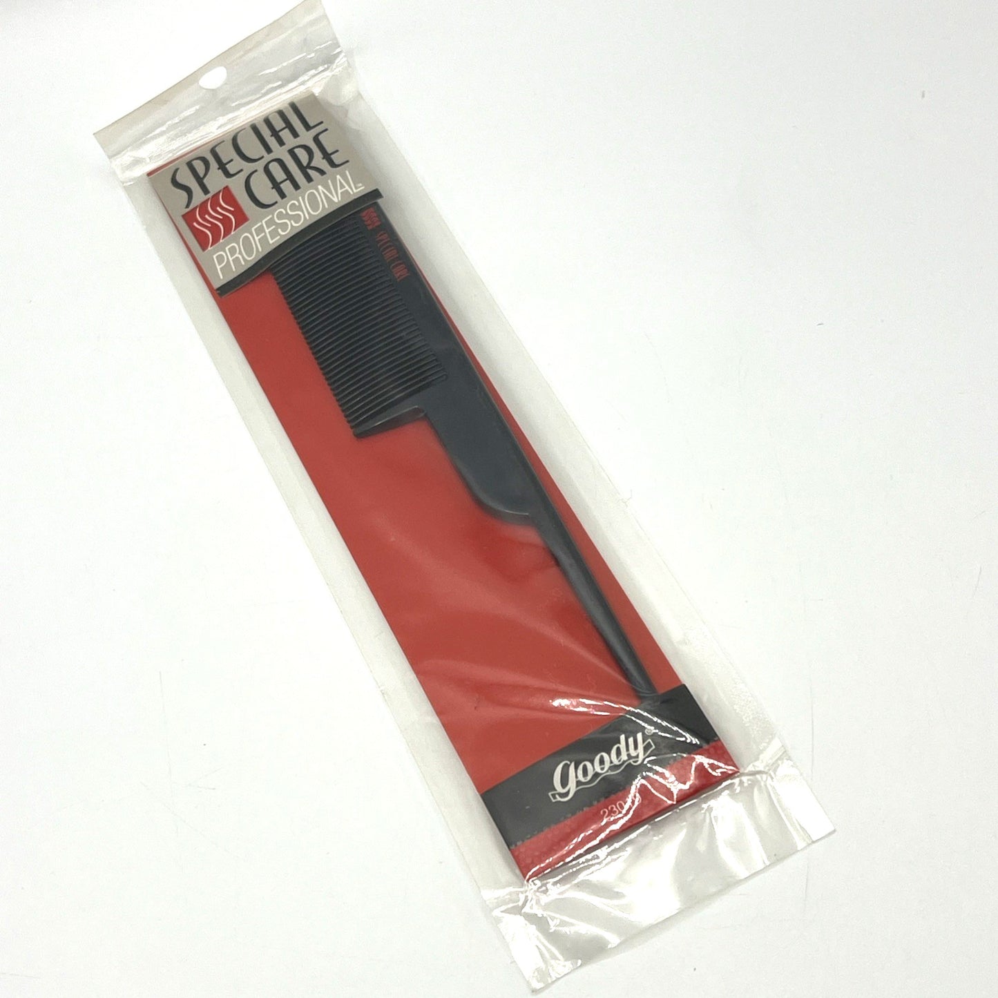 Goody Vintage 1996 Professional Rat Tail Comb with Grip - Black, 8 Inch