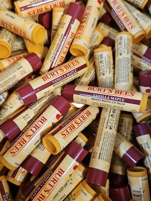 50 Pack Vanilla Maple Lip Balm Set - Moisturizing Lip Care