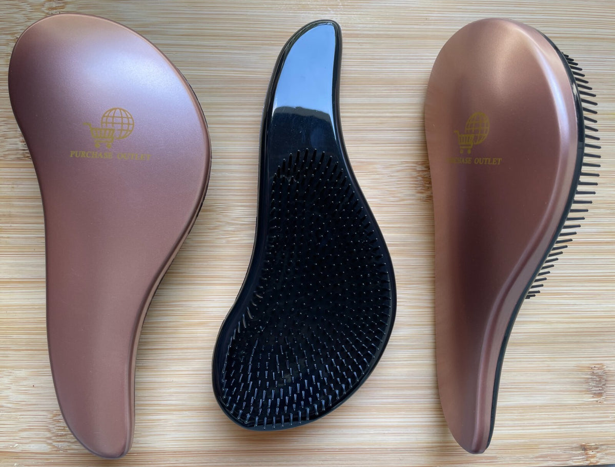 Detangling Hair Brush Comb for Adults and Kids - Matte Finish, Waterproof