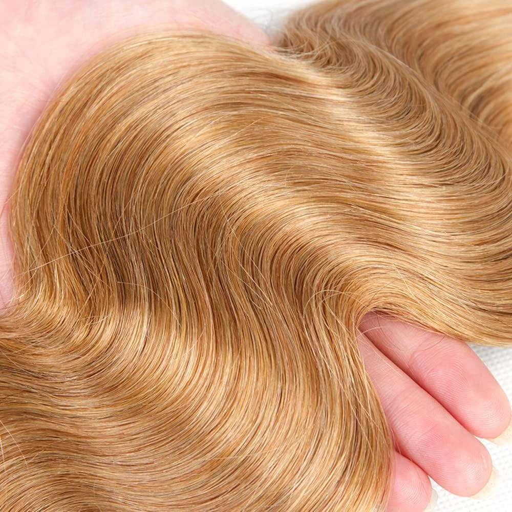 Blonde Body Wave Human Hair Bundle - 32 Inch Brazilian Virgin Hair