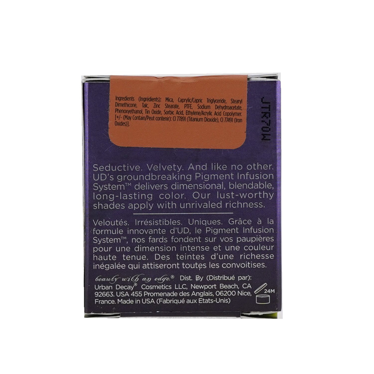 Urban Decay Eyeshadow Palette - Multiple Shades in Velvety Finish, 0.05oz