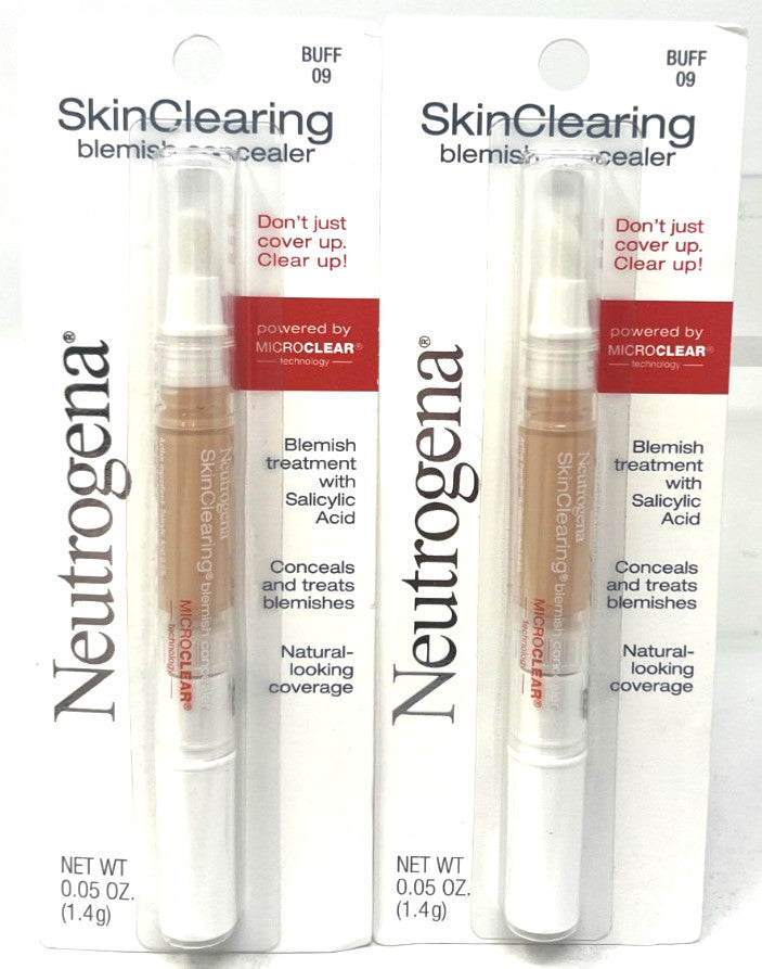 Neutrogena SkinClearing Blemish Concealer Pack 2 Buff Sealed Face Makeup