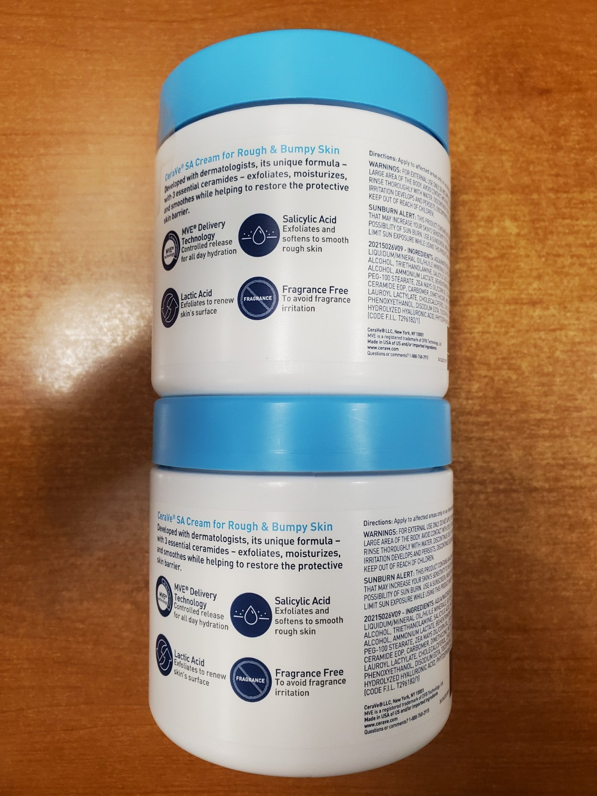 SA Cream for Rough & Bumpy Skin, 16 oz - 2 Jars