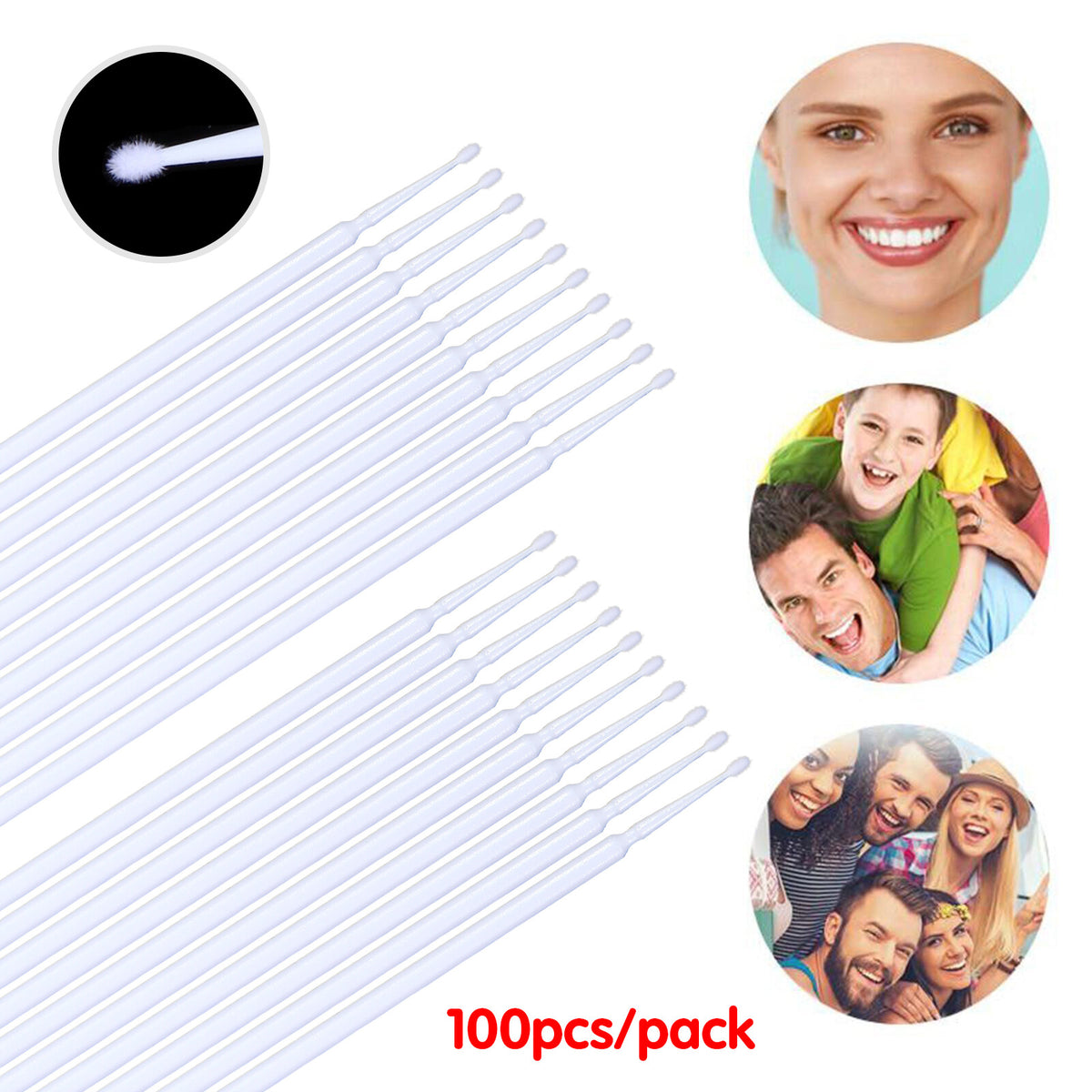 400 Microbrush Applicator Tips for Makeup, Eyelash, Dental Super Fine Precision