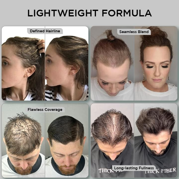 Hair Building Fibers for Thinning Hair - Dark Brown, 25g
