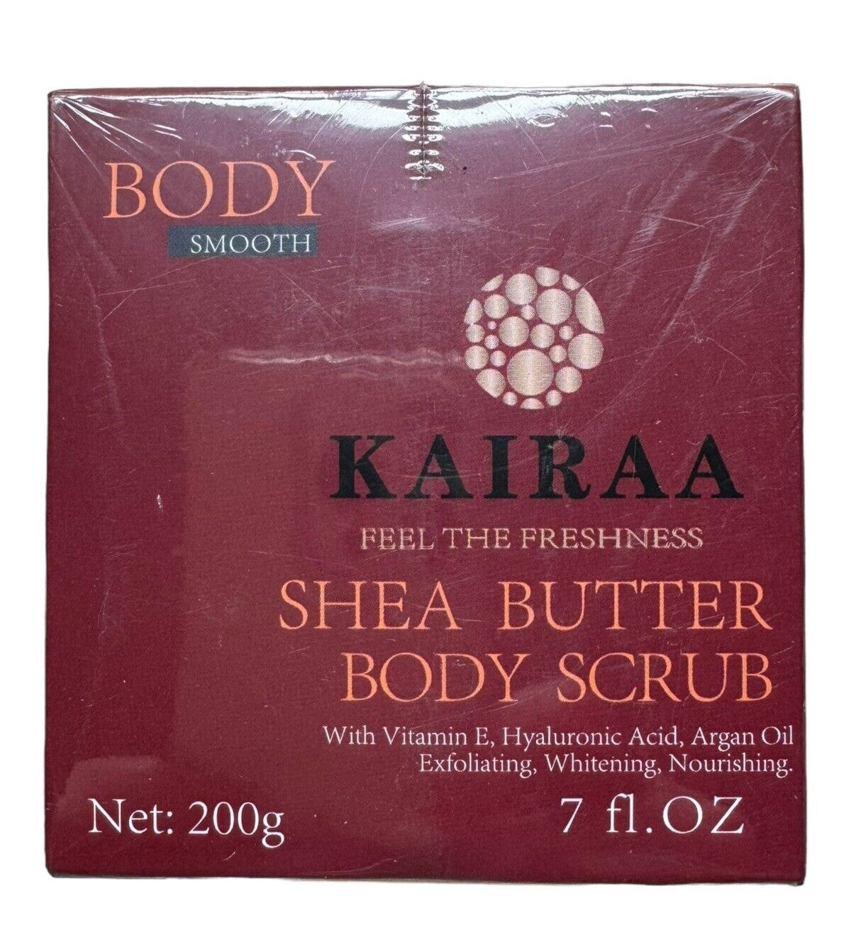 Body Smooth Shea Butter Scrub - Kairaa 7 oz