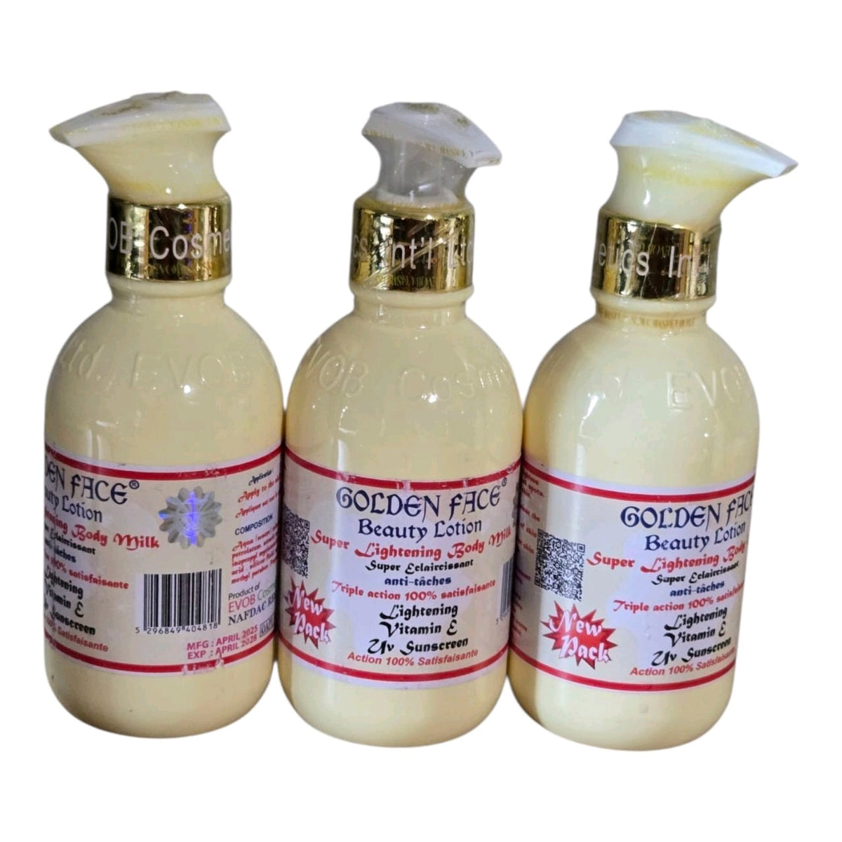 Golden Face Lightening Body Lotion with Vitamin E - 250ml