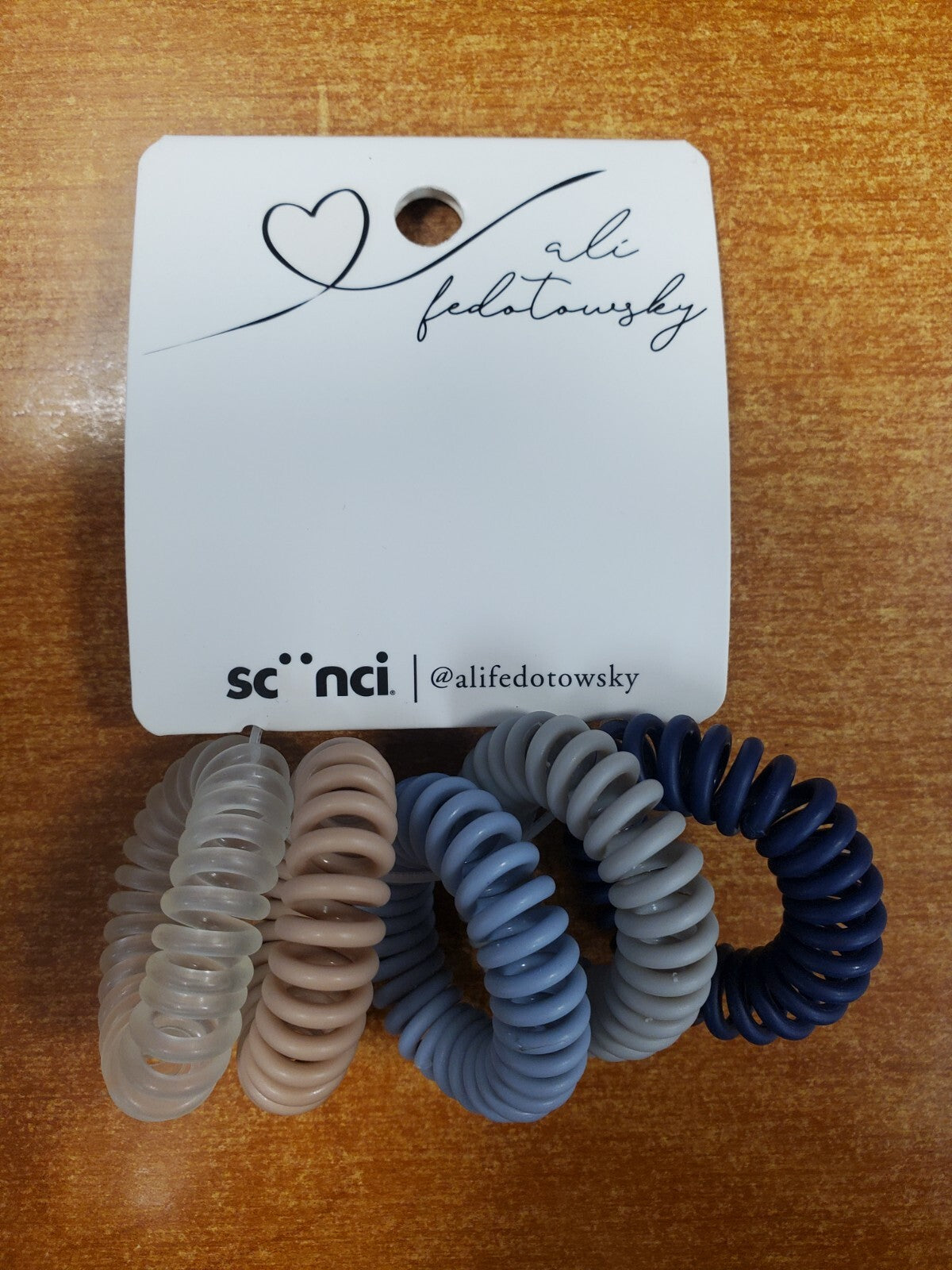 4 Packs of 5: Scunci Ali Fedotowsky Spiral Scrunchie Ponies