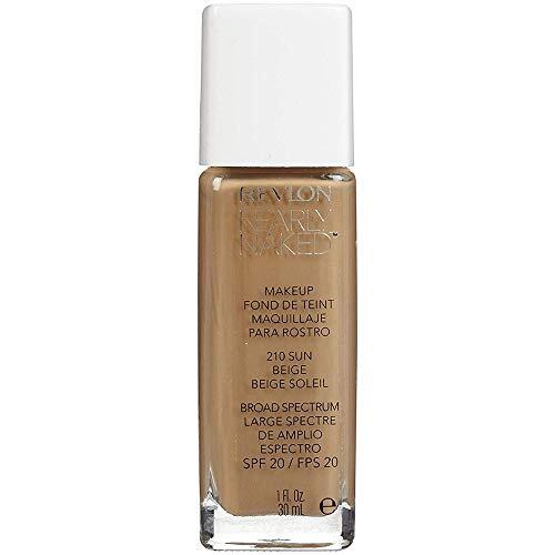 Revlon Nearly Naked Liquid Foundation - Warm Beige #200 1 OZ Pack of 4