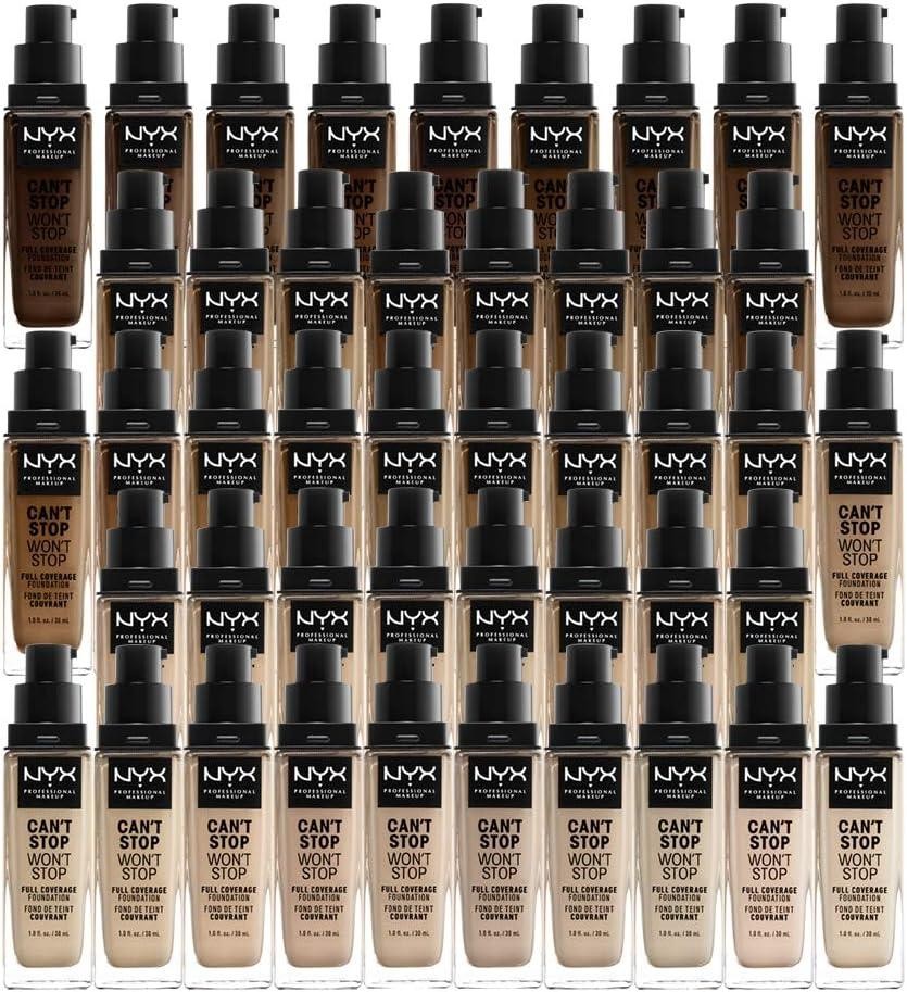 Full Coverage Matte Foundation - Long Wear, Waterproof, 45 Shades