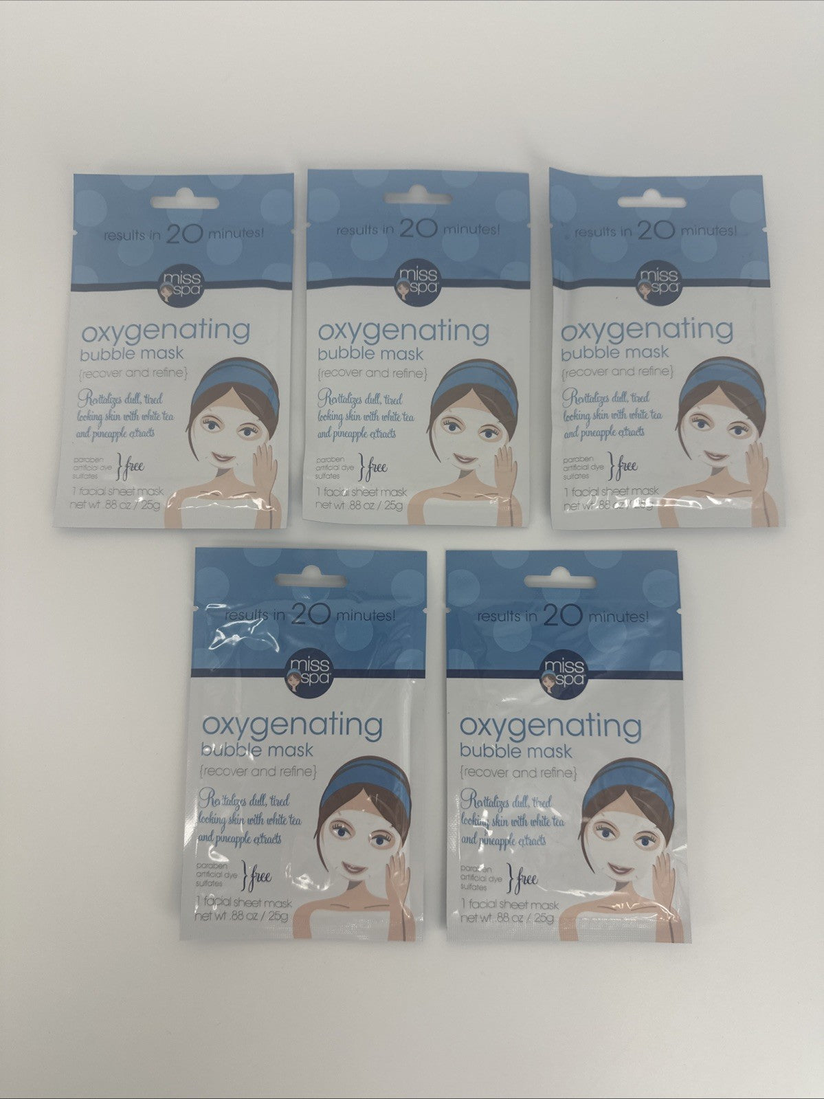 Oxygenating Bubble Mask Sheet, 5 Pack