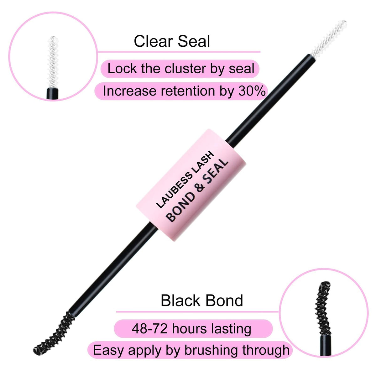 Lash Extension Kit 20D+40D Clusters with Bond & Seal for DIY Eyelash Extensions
