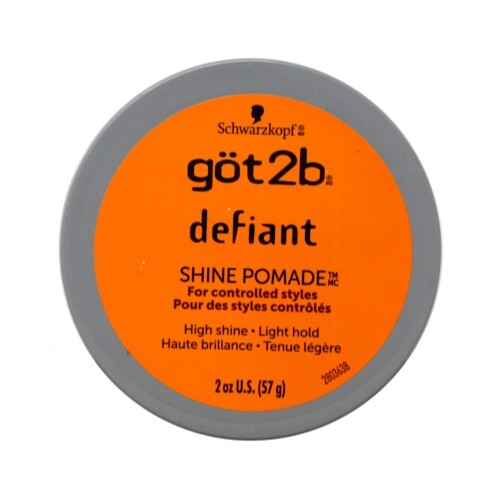 Got2b Defiant Shine Pomade 2 Ounce 2 Pack - Firm Hold & High Shine Hair Styling