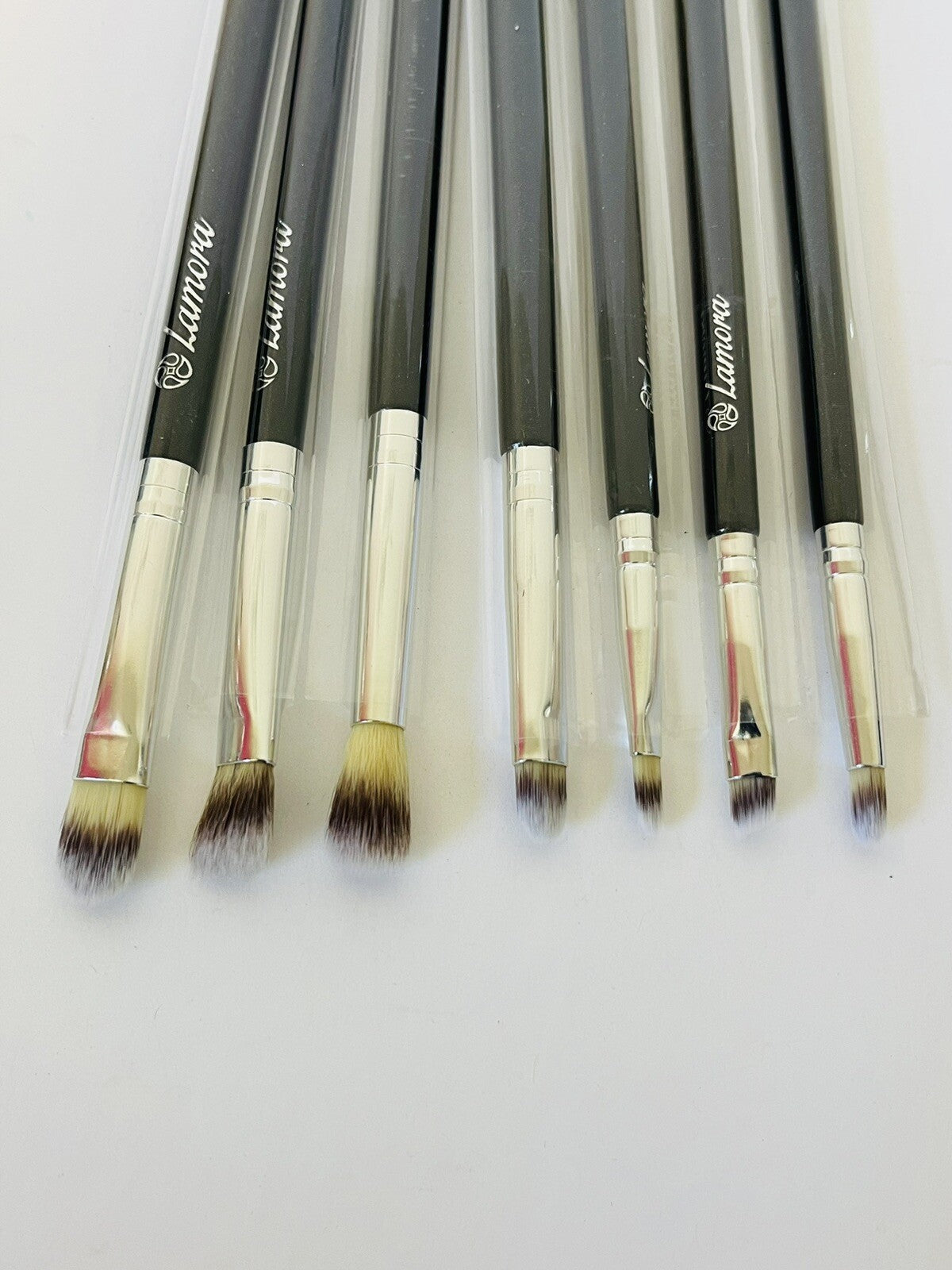 7-Piece Eye Makeup Brush Set - Soft Synthetic Eyeshadow Blending Brushes