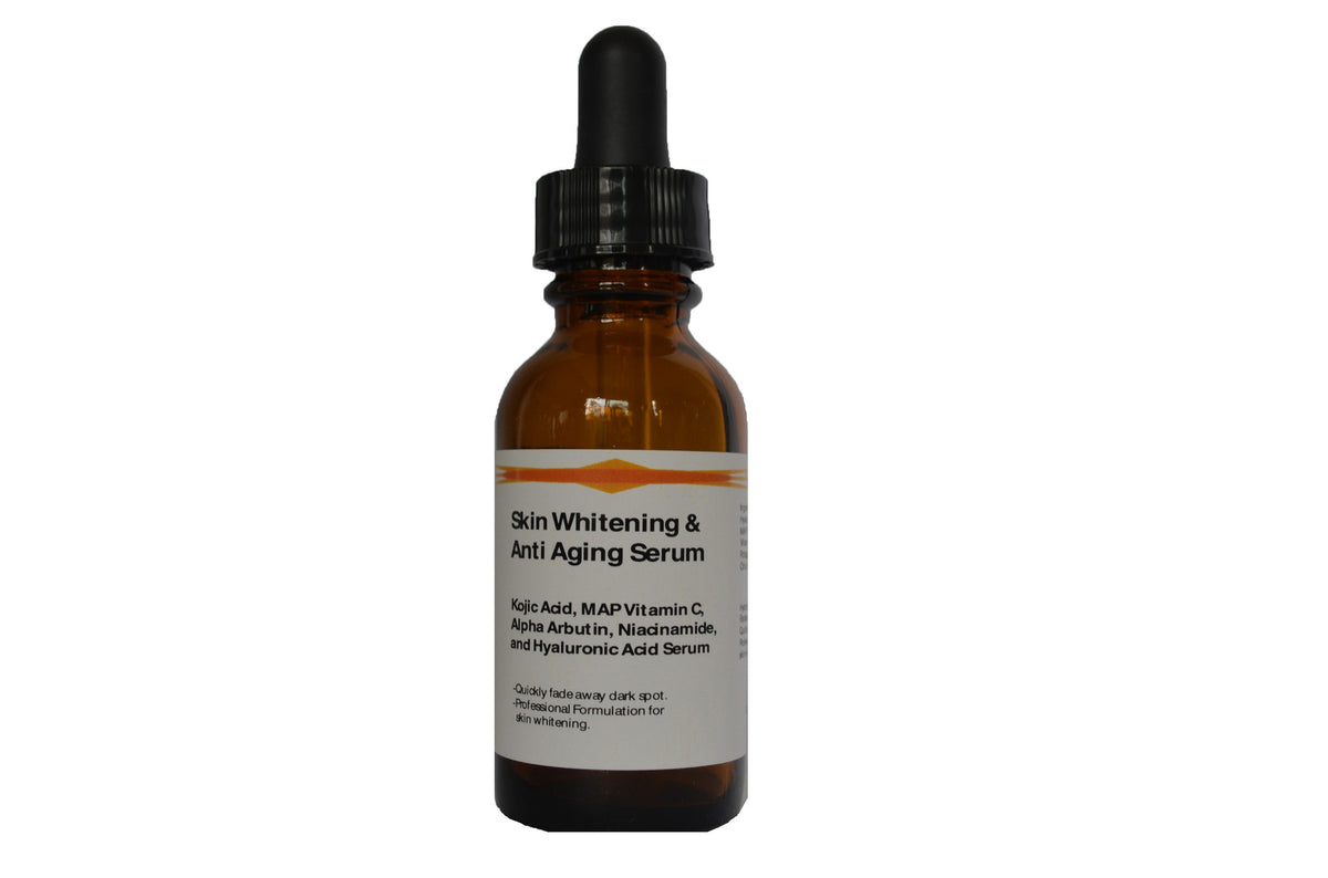 4 oz Skin Whitening Serum with Kojic Acid, Vitamin C, Arbutin, Niacinamide & Hyaluronic Acid