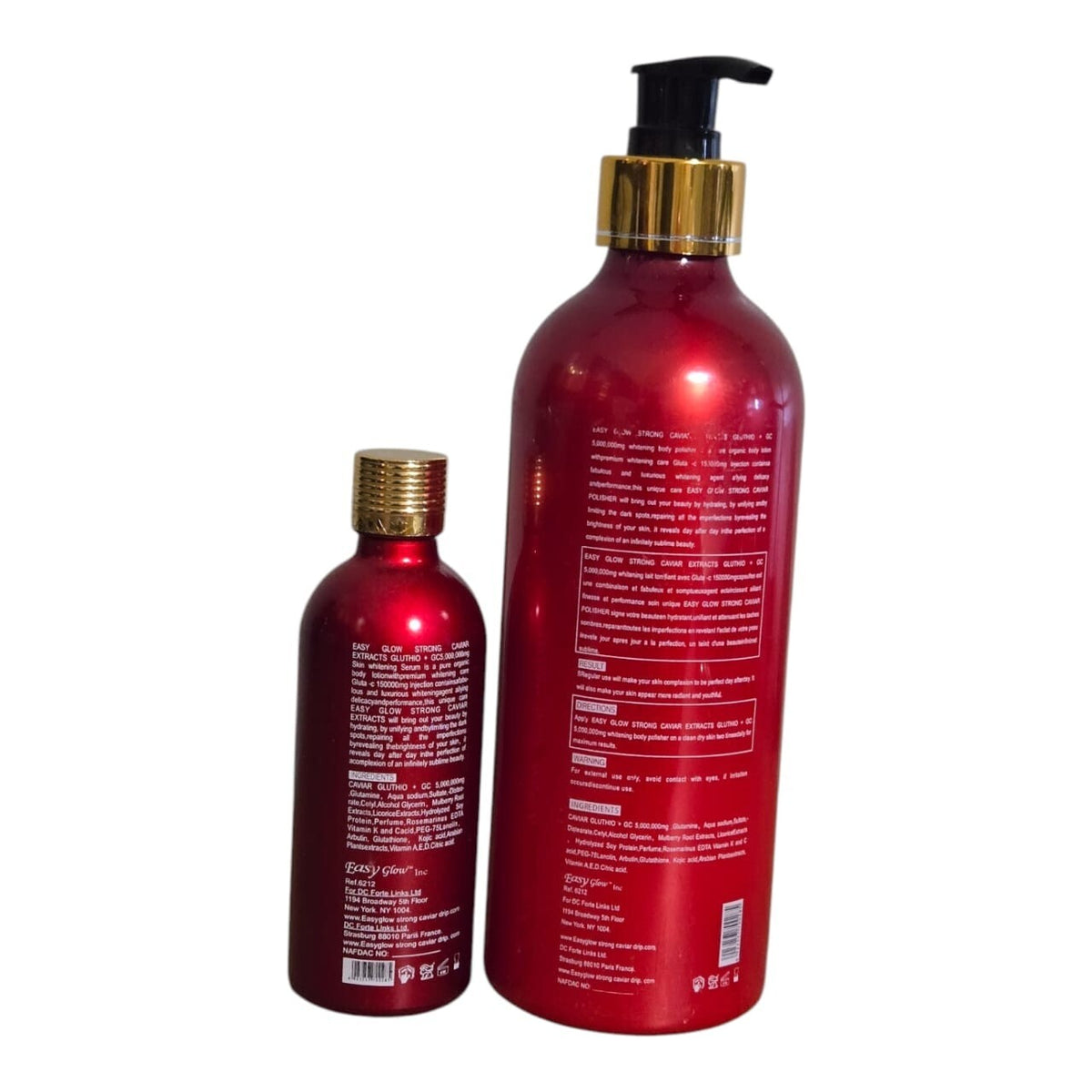 Easy Glow Caviar Drop Body Polisher Lotion & Serum Set 500ml + 80ml