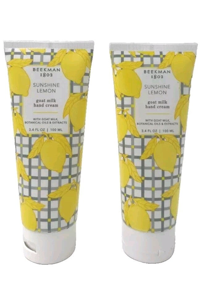 Beekman 1802 Sunshine Lemon Goat Milk Hand Cream Duo