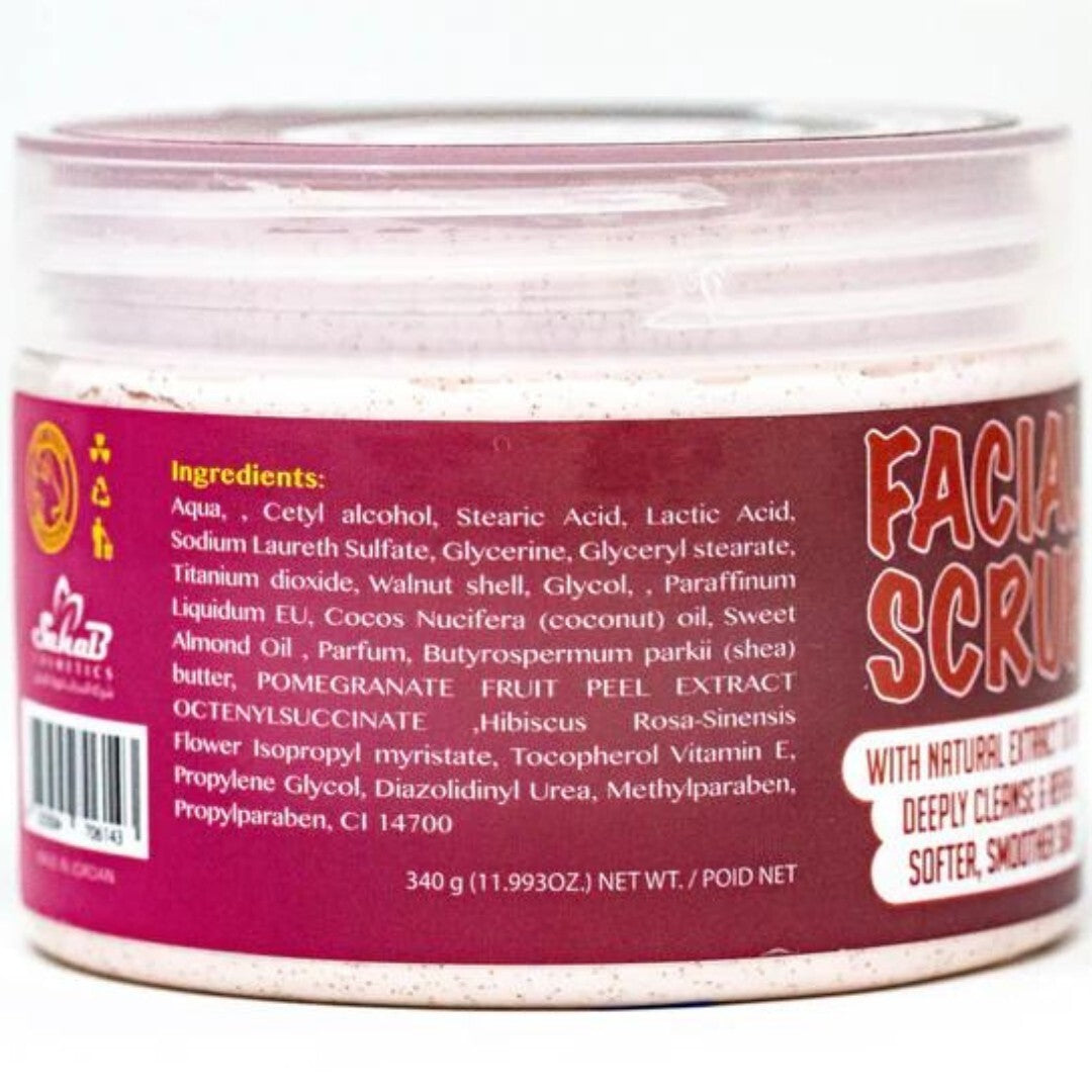 Amira Beauty Pomegranate Facial Scrub Clarifying Exfoliator Deep