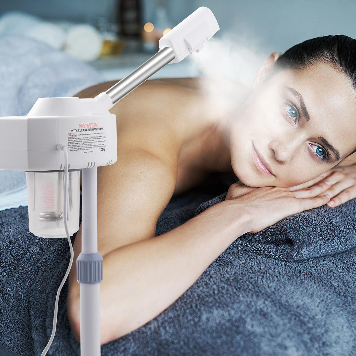 Professional Facial Steamer with Ozone & Lamp