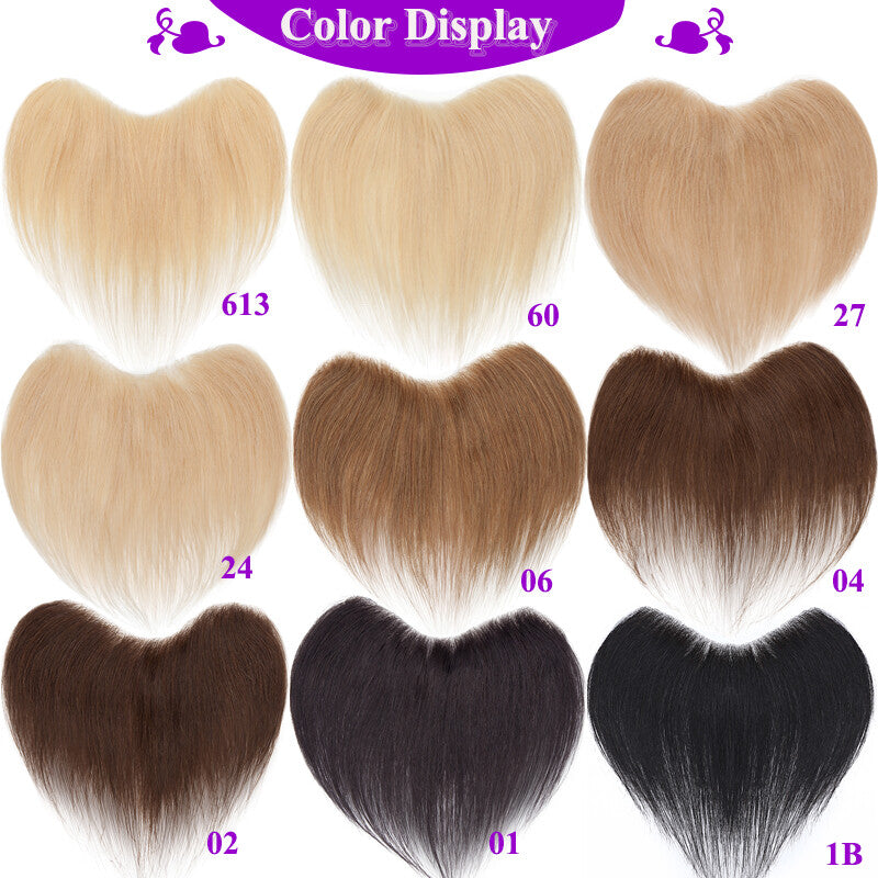 Human Hair Toupee for Men Receding Hairline - Skin PU Base & Natural Look