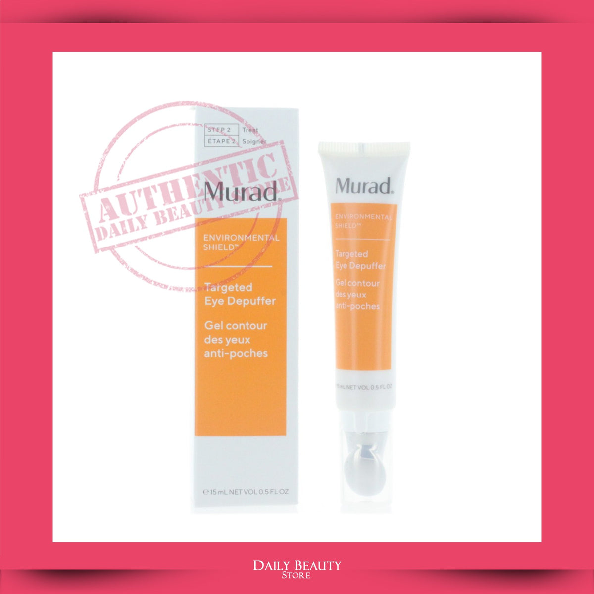 Targeted Eye Depuffer Gel 15ml for Dark Circles & Puffiness
