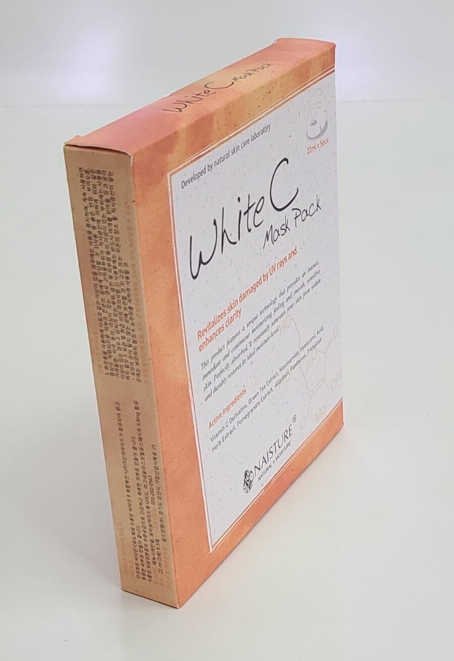 White C Facial Mask Pack - 5 Sheet Masks