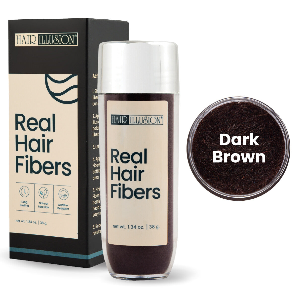 Hair Building Fibers for Thinning Hair & Bald Spots - 38g