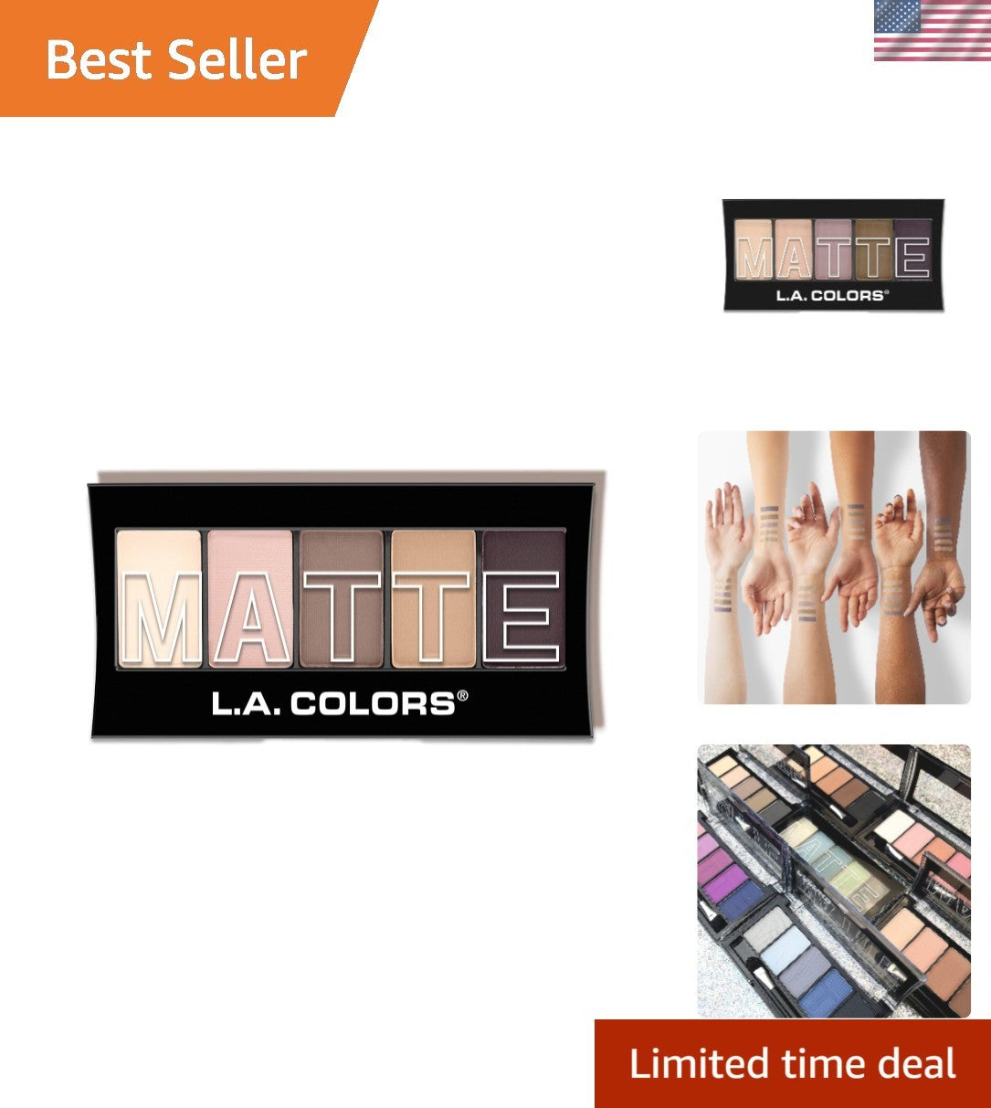 5 Color Matte Eyeshadow Palette – Natural Linen
