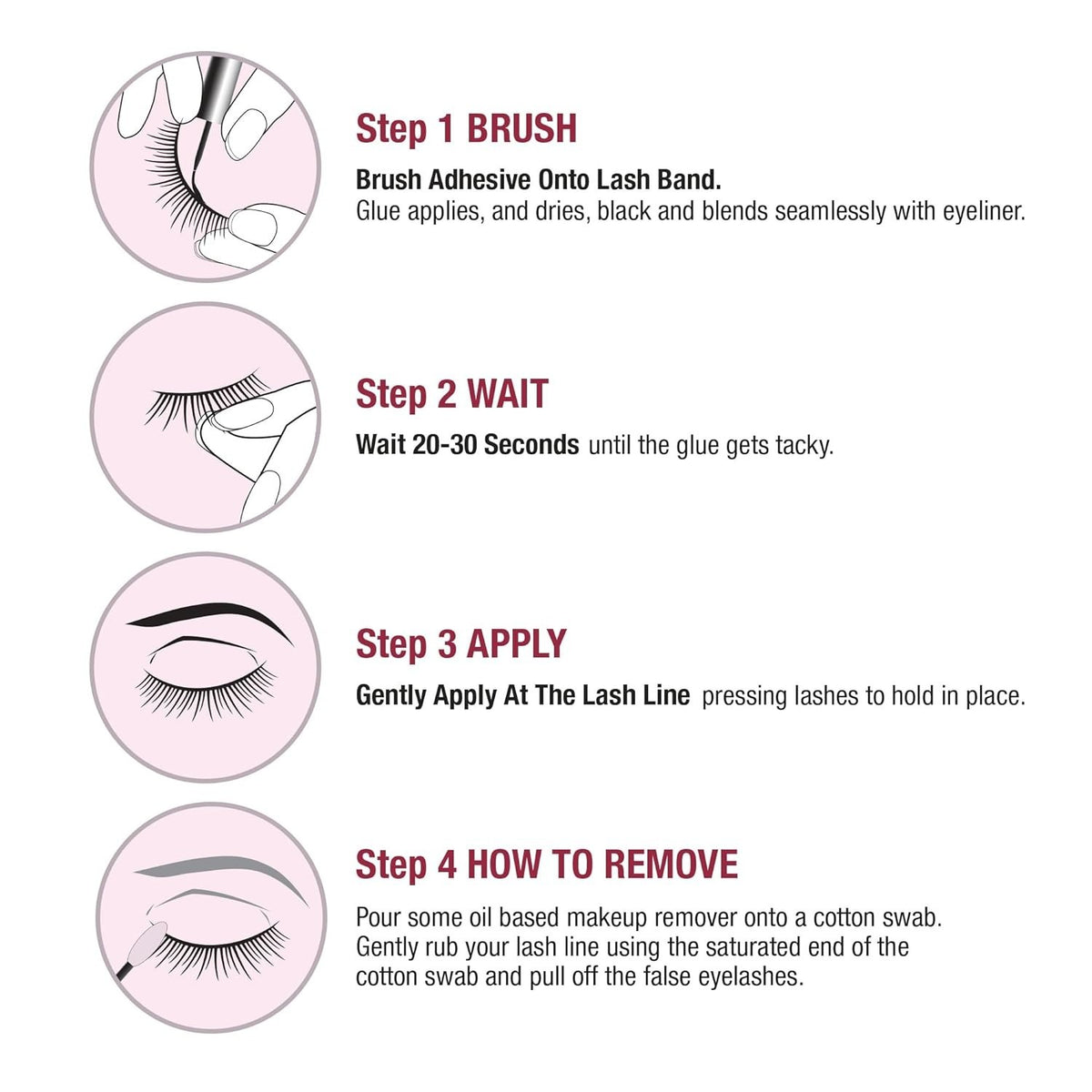 Super Strong Waterproof Eyelash Adhesive 48-Hour Long-Lasting Lash Glue