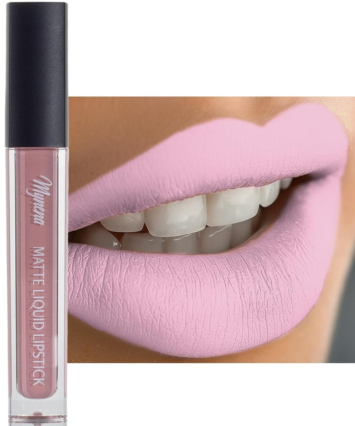 Matte Lipstick in Cool Pink - Long-Wear Transfer-Resistant & Cruelty-Free