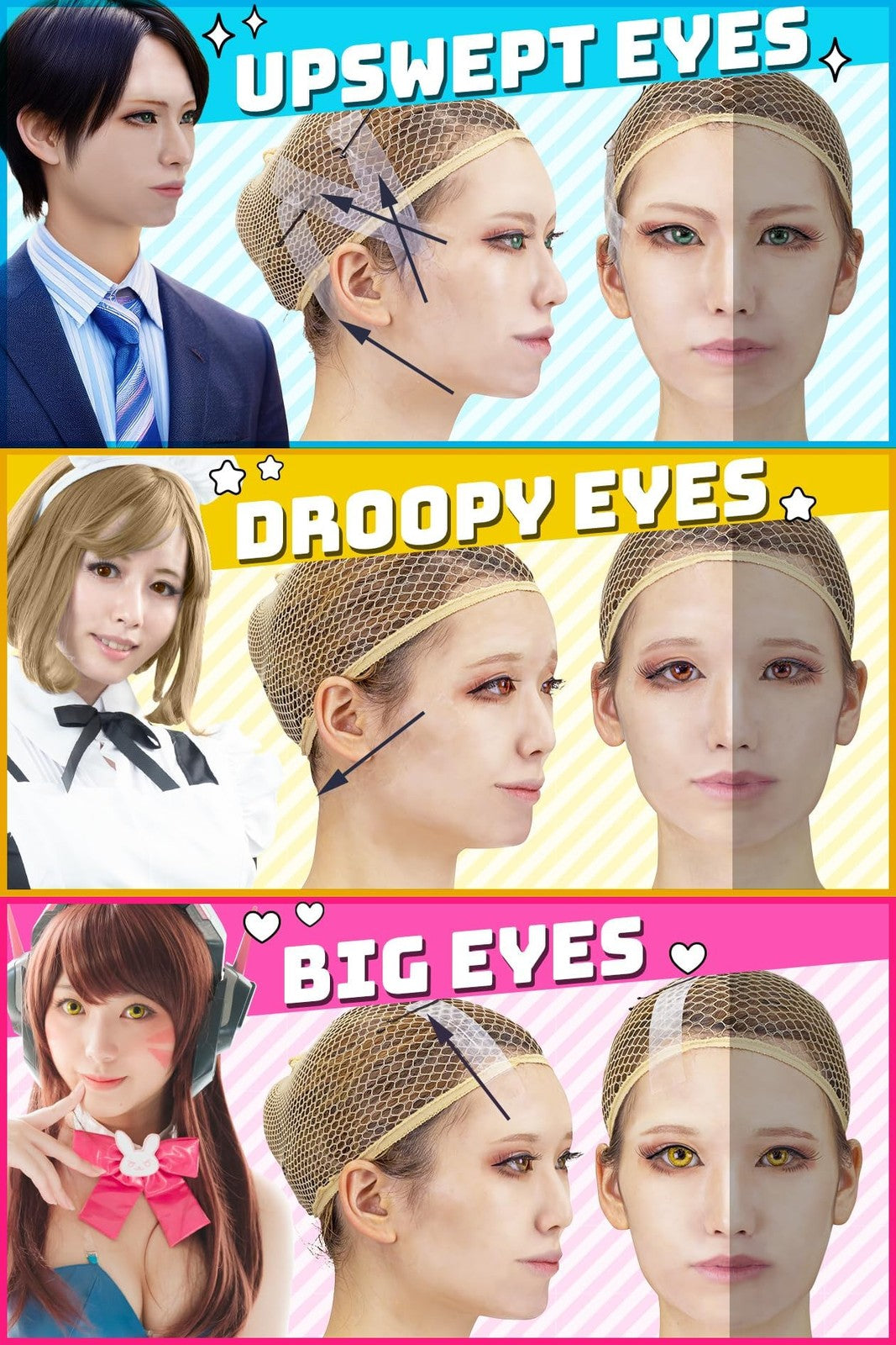 Cosplay Face Lift Tape - Invisible, Medical-Grade