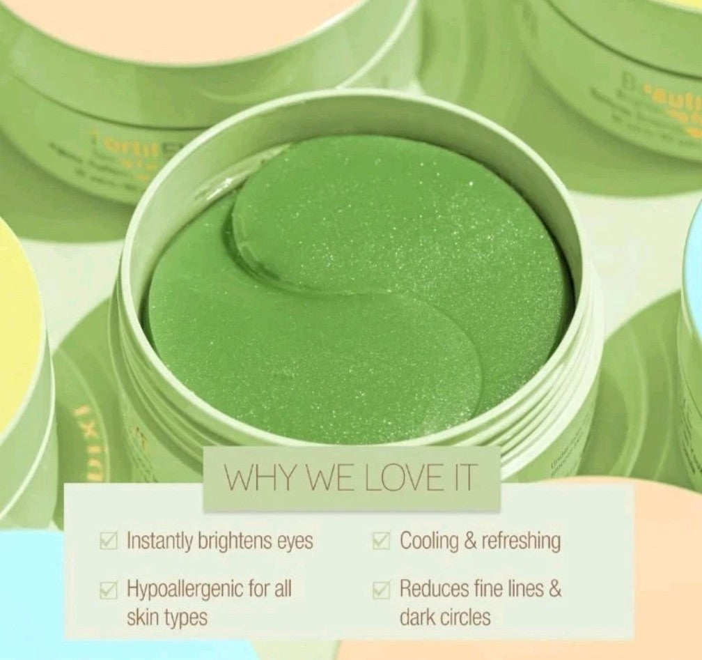 Brightening Eye Patches with Vitamin C - 60 Count, Skin Care for Eye Area