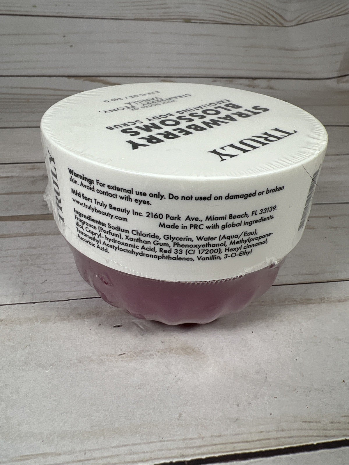 Truly Strawberry Blossoms Brightening Exfoliating Body Scrub 8.79oz
