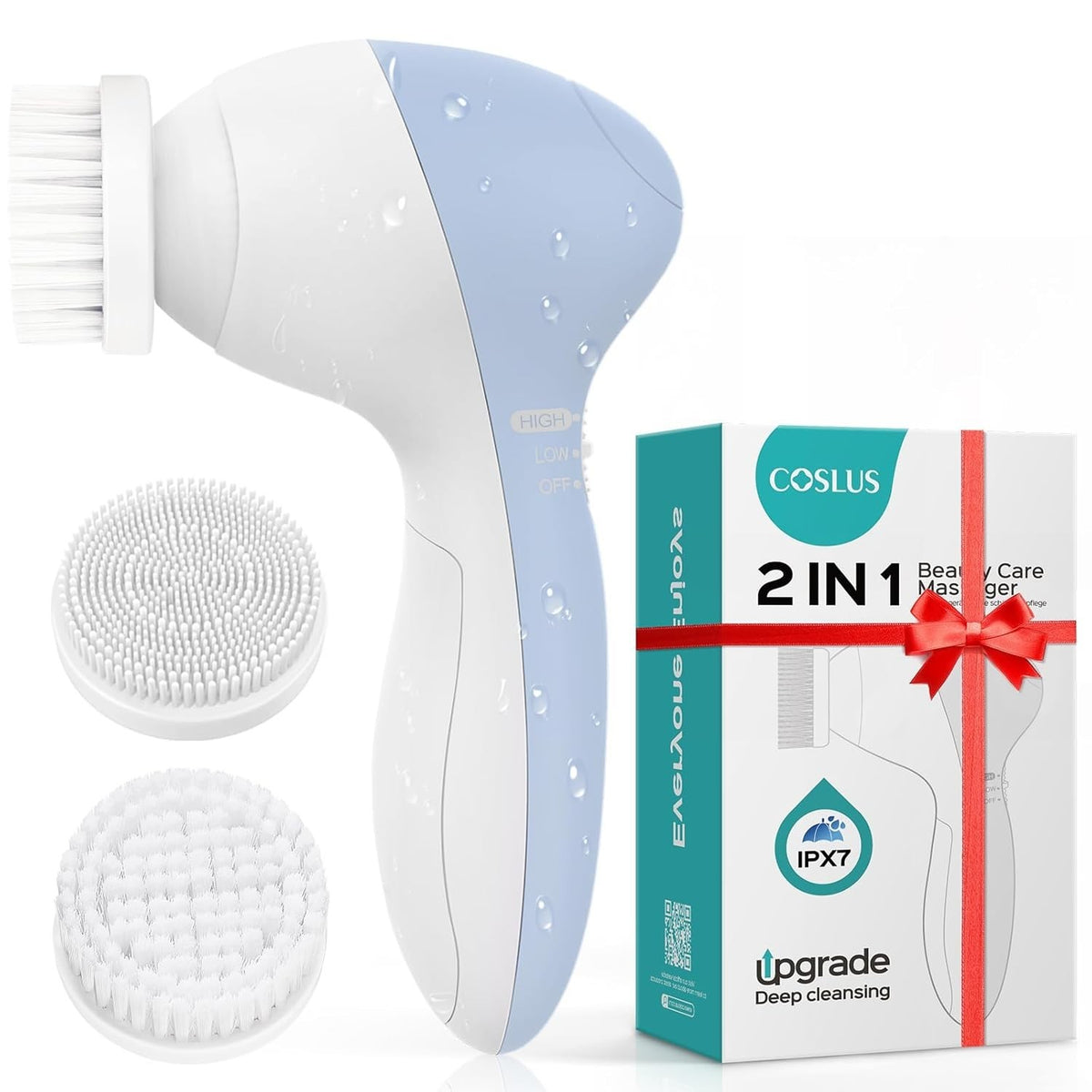 Electric Silicone Face Scrubber for Deep Cleansing & Exfoliation