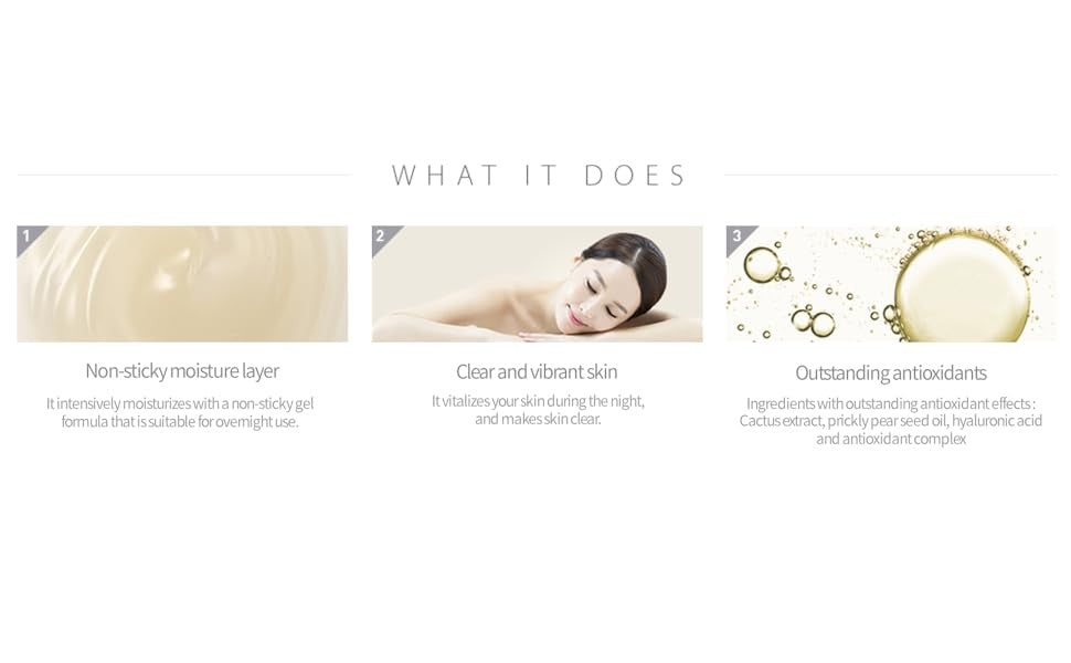 Hydrating Sleep Mask for All Skin Types - Moisturizing Night Mask